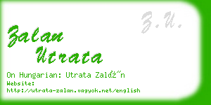 zalan utrata business card